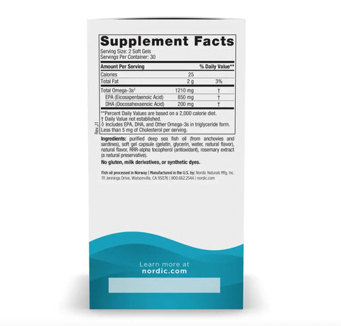 Epa 1000mg 60 caps Nordic Naturals Nordic Naturals