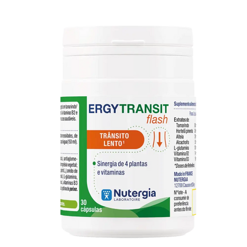 Ergytransit flash 30 Caps Nutergia - Viva Saudável