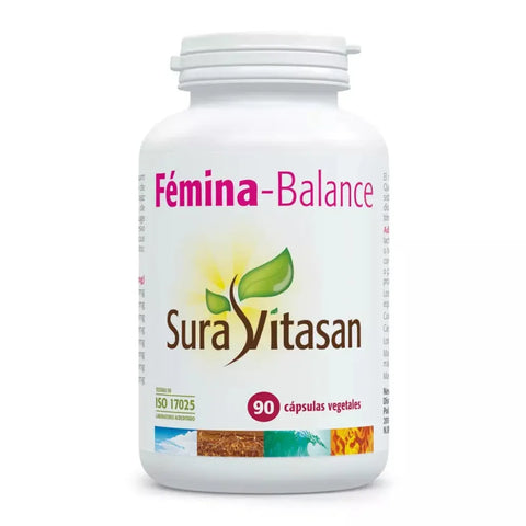Agnocasto e dong quai Fémina-Balance Sura Vitasan, embalagem de 90 cápsulas vegetais