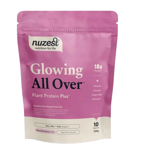 Glowing All Over 250 gr Morango Nuzest - Viva Saudável
