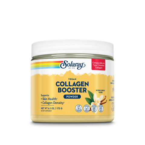 Vegan Collagen Booster Baunilha 173 g Solaray – Viva Saudável