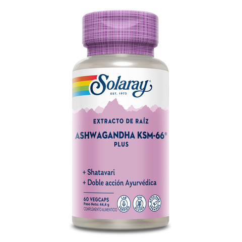 Ashwagandha KSM-66 Plus 60 Cápsulas Vegetais Solaray – Viva Saudável