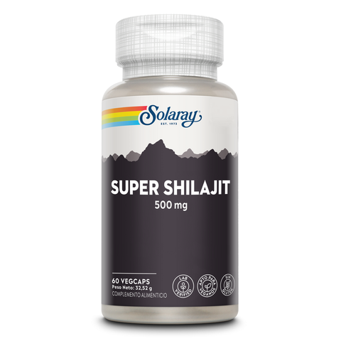 Super Shilajit PrimaVie 500 mg 60 Cápsulas Vegetais Solaray – Viva Saudável