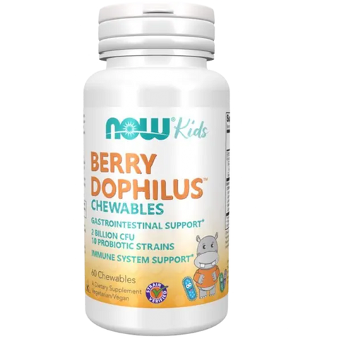 Kid Berrydophilus 60 los.Mastigaveis Now - Viva Saudável