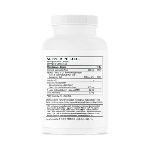 L-Arginine Plus 180 Caps Thorne Thorne Research