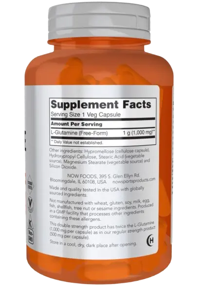 L-Glutamine 1000 mg 120 Caps Now Sports NOW