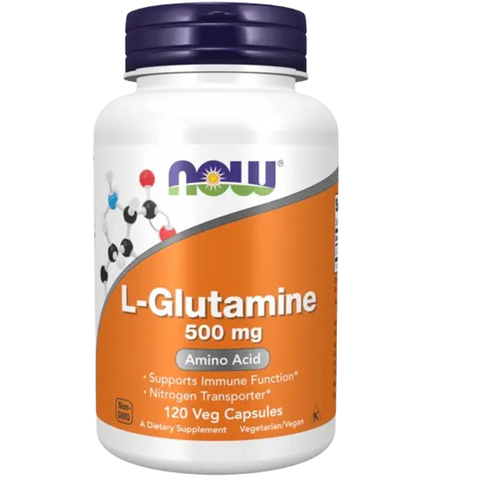 L-Glutamine 500mg 120caps Now - Viva Saudável