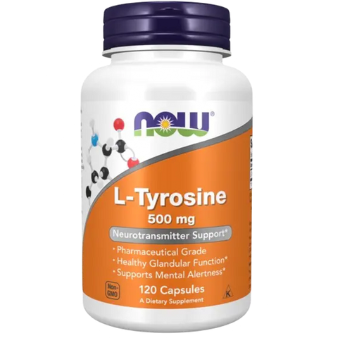 L-Tirosina 500mg 60cápsulas Now Foods - Viva Saudável