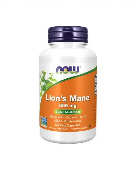 Lion’s Mane 500 mg 60 Vcaps Now - Viva Saudável