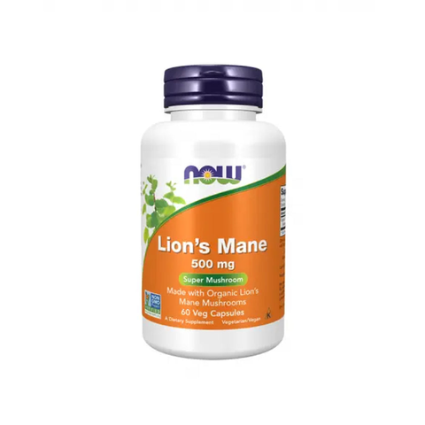 Lion’s Mane 500 mg 60 Vcaps Now - Viva Saudável