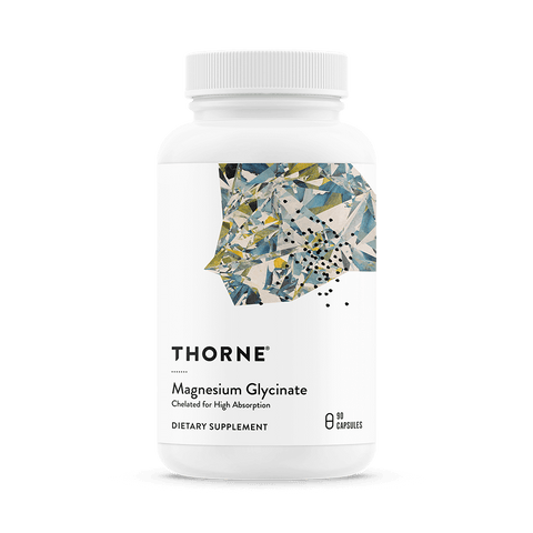 Magnesium Glycinate 90 cap Thorne - magnésio quelado de alta absorção para relaxamento muscular, sono reparador e recuperação pós-treino