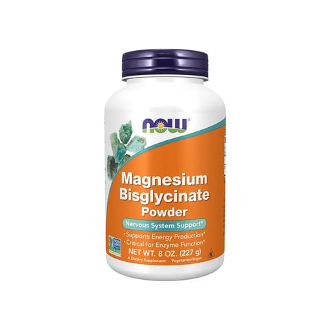 Magnesium Bisglycinate Pó 227 gr Now Foods - Viva Saudável