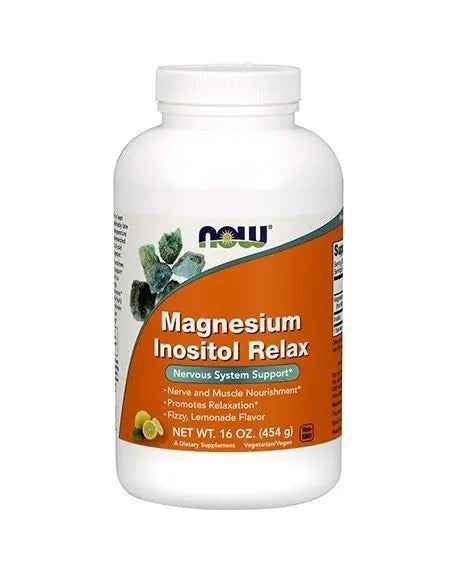 Magnesium Inositol Relax 454gr Now - Viva Saudável