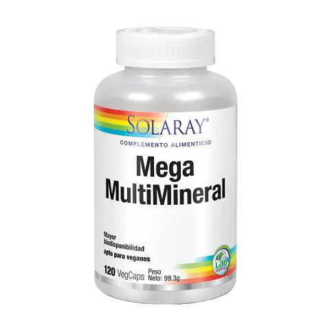 Mega multi Mineral Ð 120 Caps Veg Solaray
