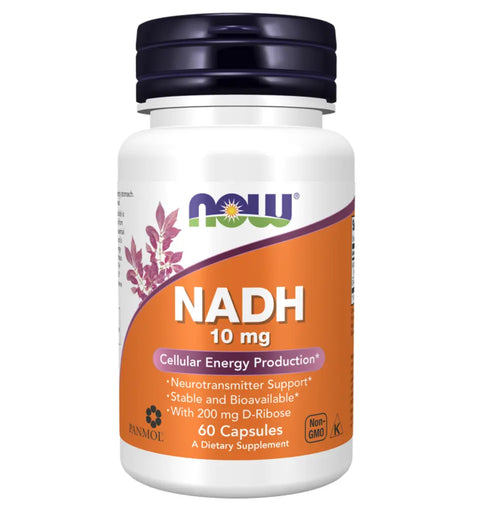 Nadh 10 Mg + Bioenergy Ribose™ 200 Mg 60 Caps Now NOW