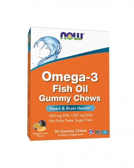 Omega-3 Fish Oil Gummy Chews 36 Past. Now - Viva Saudável