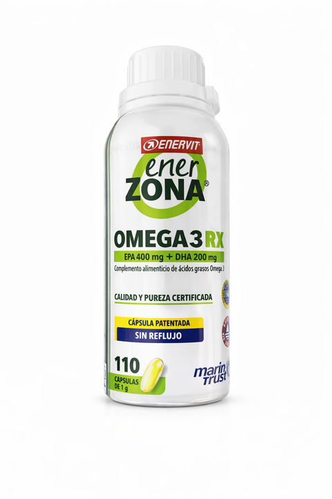 EnerZona Omega 3 RX 110 cápsulas - ómega 3 de alta pureza com EPA e DHA certificados, sem refluxo, para saúde cardiovascular e redução da inflamação