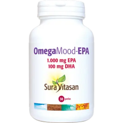 Ómega 3 EPA concentrado Omega Mood-EPA Sura Vitasan, embalagem de 30 pérolas