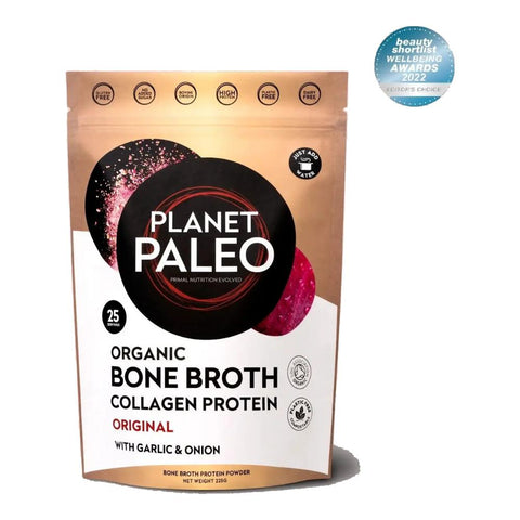 Organic Bone Broth Collagen Original Garlic& Onion 225 gr - Viva Saudável