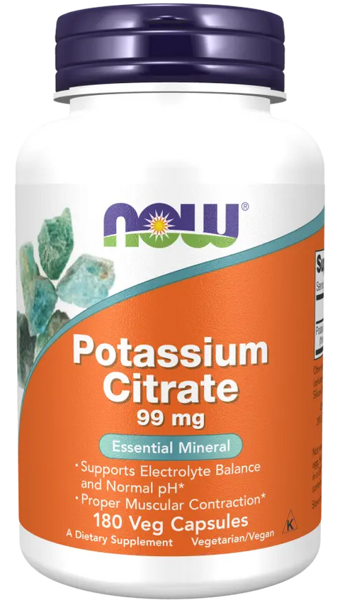 Potassium Citrate 99mg 180 Caps Now NOW