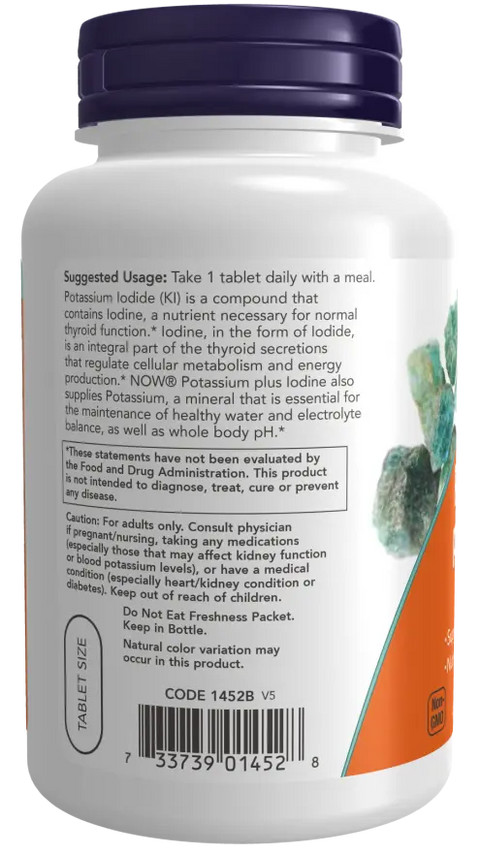 Potassium Citrate Plus Iodine 180 Tablets Now NOW