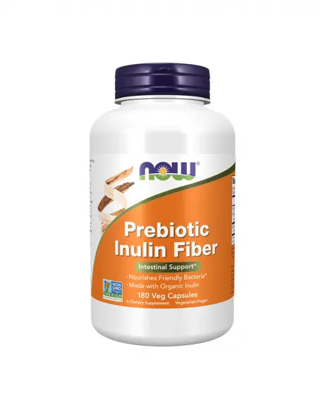 Prebiotic Inulin Fiber 180 Caps Now - Viva Saudável