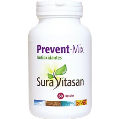 Extrato de chá verde com curcuma Prevent-Mix Sura Vitasan, embalagem de 60 cápsulas vegetais