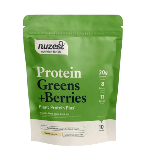 Protein Greens + Berries Baunilha 300 gr Nuzest - Viva Saudável