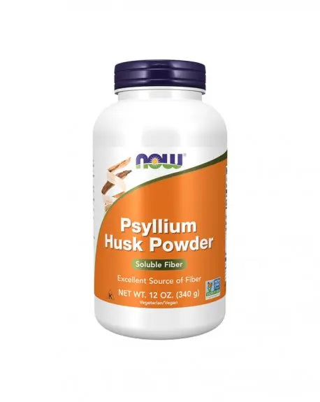 Psyllium Husk Pó 340 g Now - Viva Saudável