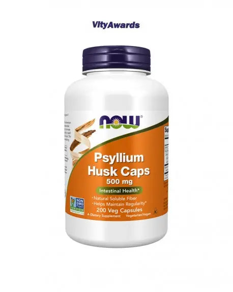 Psyllium husk 500 mg 200 Caps Now - Viva Saudável