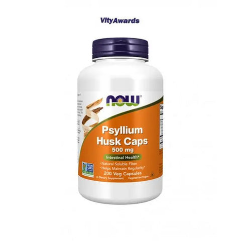 Psyllium husk 500 mg 200 Caps Now - Viva Saudável