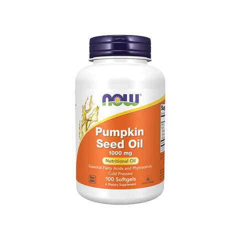 Pumpkin seed Oil 1000 mg 100 softGel Now Foods - Viva Saudável