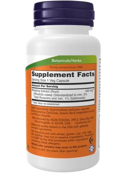 Rhodiola 500 mg 60 Caps Now NOW