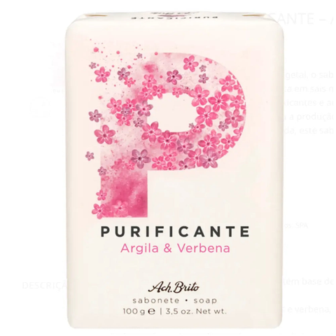 Sabonete Purificante Argila e Verbena Ach. Brito 100GR - Viva Saudável