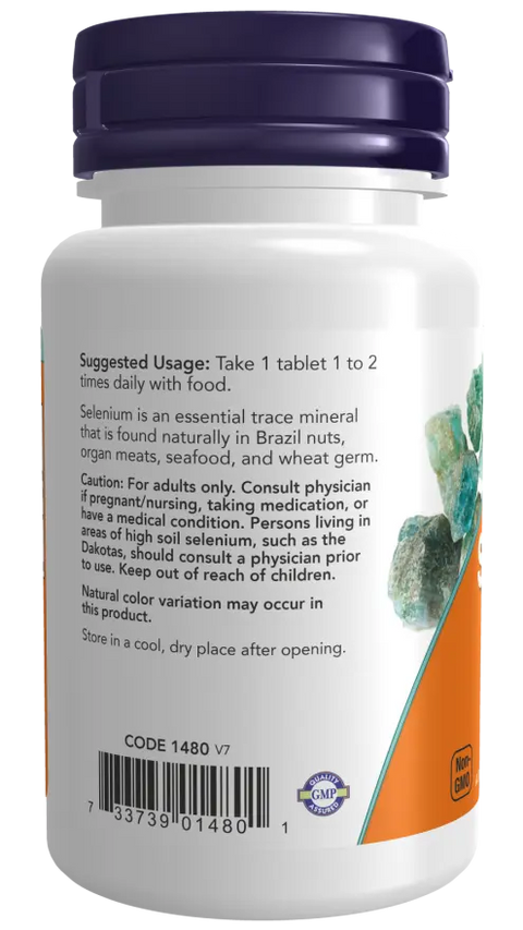 Selenium 100 mcg 100 Comp. Now NOW