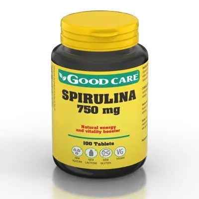 Spirulina 750 mg 100 comp Good N'Care - Viva Saudável