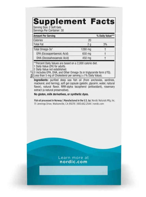 Ultimate Omega 3 120 Caps Nordic Naturals - Viva Saudável