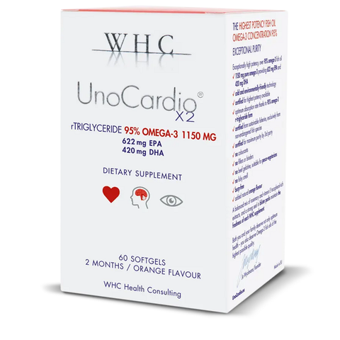UnoCardio X2 – 1150 mg Ómega 3 WHC - Viva Saudável