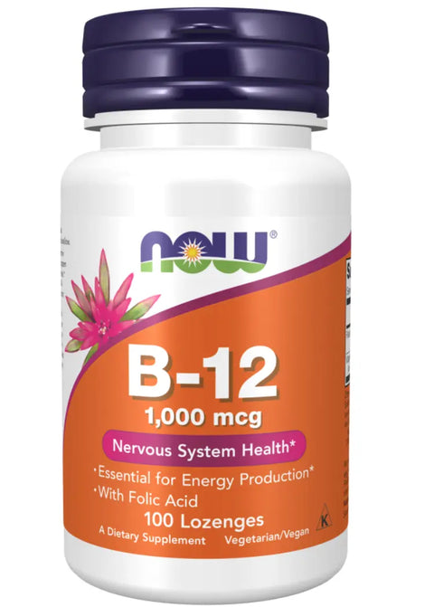 Vitamina B-12 1000mcg 100 comprimidos Now Foods NOW
