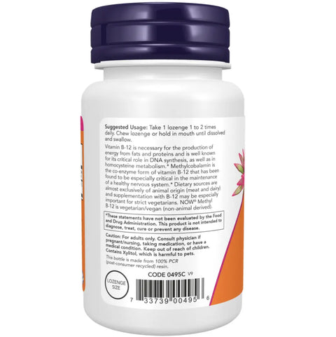 Vitamina B12 Methyl 100loz Now - Viva Saudável