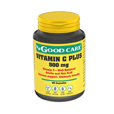 Vitamina C Plus 500 mg 60 cápsulas Good Care - Viva Saudável