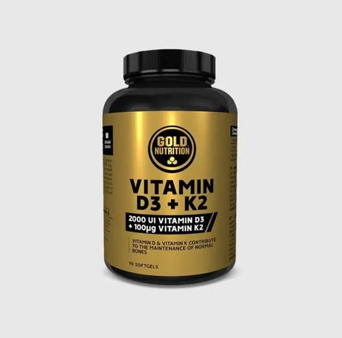Vitamina D3 ( 2.000 IU ) + K2 90 SoftGels Gold Nutrition - Viva Saudável
