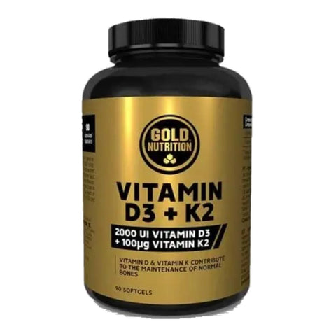 Vitamina D3 ( 2.000 IU ) + K2 90 SoftGels Gold Nutrition - Viva Saudável