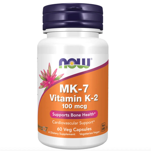 Vitamina K-2 ( MK-7 ) 100mcg 60caps Now - Viva Saudável