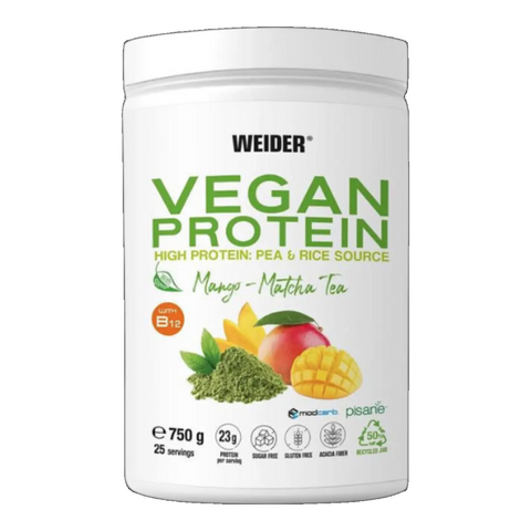 Weider Vegan Protein mango matcha 750gr. - Viva Saudável
