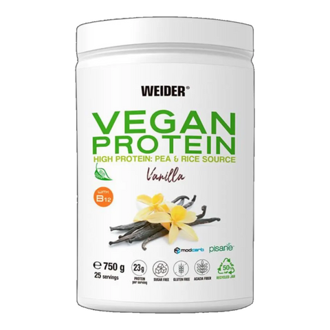 Weider Vegan Proteina vainilla 750gr. - Viva Saudável