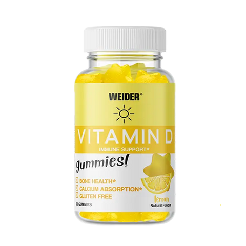 Weider Vitamina D 50 Gummies Lemon - Viva Saudável