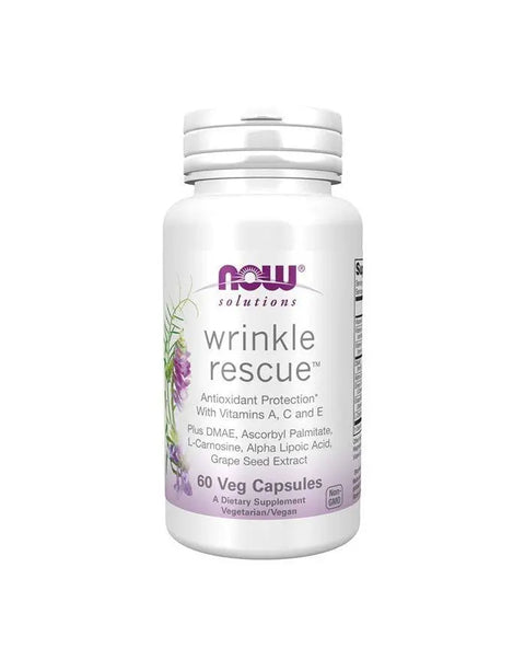 Wrinkle Rescue 60 Caps Now Foods - Viva Saudável