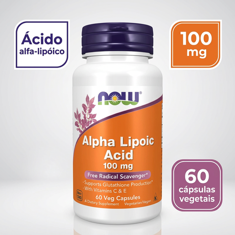 Alpha Lipoic Acid NOW, imagem informativa