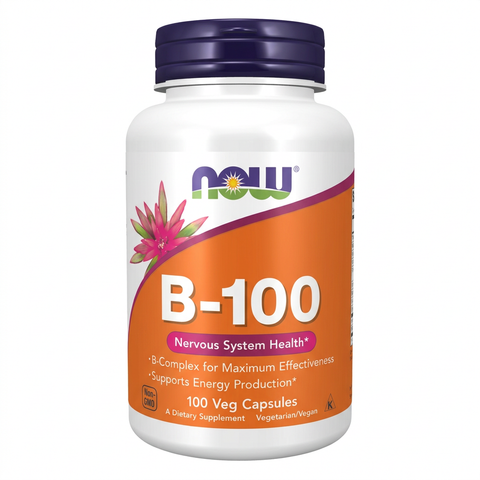 B-100 NOW 100 cápsulas vegetais, imagem principal